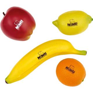 NINO Percussion NINOSET100 Fruit Shaker sortiment, 4 stk.