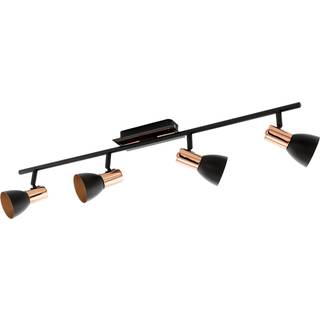 EGLO BARNHAM spotskinne 4L, sort/kobber
