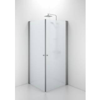 Ifö Space lige dør SPNF 900. Mat, profil/frostet glas knopgreb