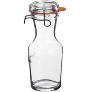 Lock Eat Karaffel med patentlåg fra Luigi Bormioli - Klar farve - Soda-lime glas