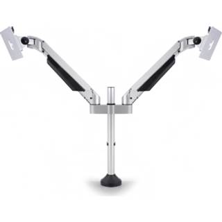 M VESA Gas Lift Arm Dual Silver