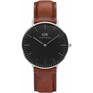 Daniel Wellington DW Watch Classic St Mawes Black Silver 36mm
