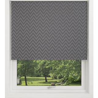 Debel Zig Zag Rullegardin med mørklægning i grå – 80x175 cm