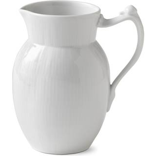 Royal Copenhagen Hvid Riflet kande hvid 90 cl
