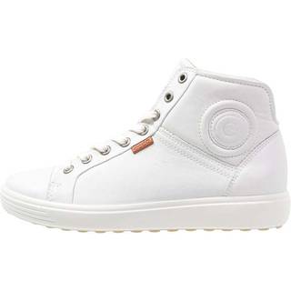 ECCO Soft 7 W - Højskaftet sneakers i læder til damer - Hvid - Size: 43 (UK 9-9.5)