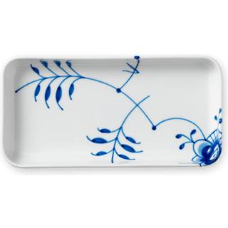 Royal Copenhagen - Blue Fluted Mega Rektangulært Fad 24 cm - Serveringsfade - Karen Kjældgård-Larsen