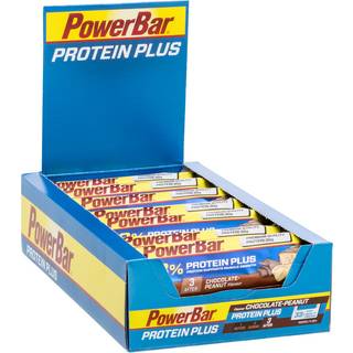 PowerBar 33% Protein Plus Energibar Chokolade peanut x10