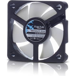 Fractal Design Fan Silent R3 - Kabinet køler - 50mm - Sort med hvide vinger - 19 dBA