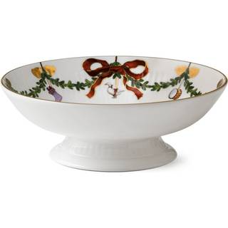 Royal Copenhagen Stjerne Riflet Jul Skål På Fod H: 18 cm