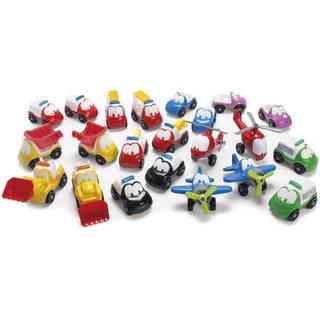 Biler - 22 stk FunCars i plast fra Dantoy.