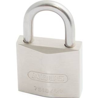 Hængelås ABUS 75IB/40, klasse 1, med bøjle i rustfrit stål, Ø6.5 mm, sølv