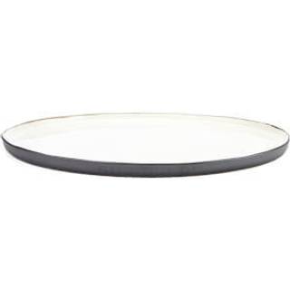 Broste Copenhagen Esrum fad ovalt 26,5x39 cm Ivory/Grey