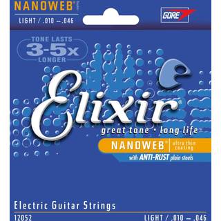 Elixir Nanoweb Guitarstrenge (Light, 10-46)
