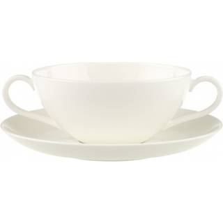 Villeroy & Boch Anmut Suppekop Med Underkop - Suppeterriner Benporcelæn Hvid - 24476-24478