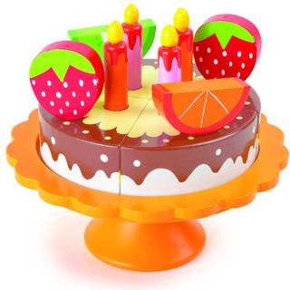 Small Foot - Wooden Cut and Play Food Birthday Cak