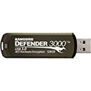 Kanguru Encrypted Defender 3000 32GB USB 3.2 Gen 1 Brun