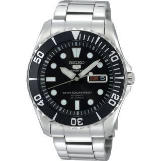Seiko 5 Sports ‘Sea Urchin’ Automatic Black Dial Stainless Steel Bracelet Men's Watch SNZF17K1