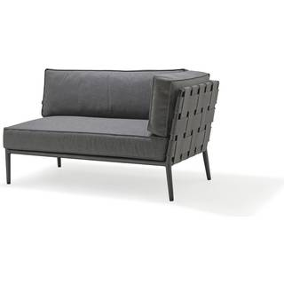 Cane-Line Conic 2-pers modulsofa - lysegrå- venstrevendt