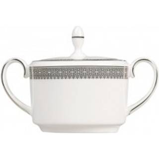 Wedgwood Vera Wang Lace Platinum sukkerskål hvid