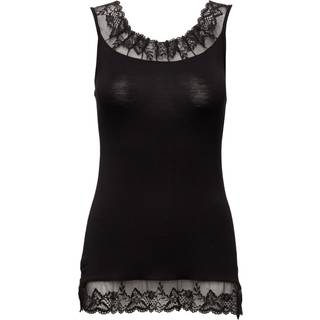 Cream Florence Bluse - Sort - Str S - Damer