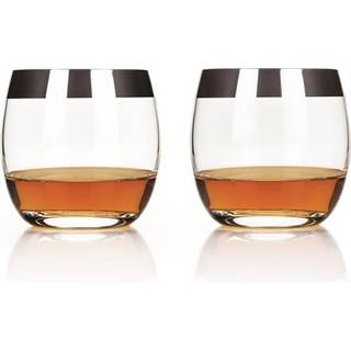 Viski Irving kromkantede krystal-lowball-glas, sæt af 2 - guldkantet blyfri krystalglas til premium whisky og cocktails