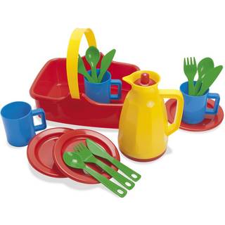 Legeservice - Picnic Sæt i plast fra Dantoy - 18 dele.