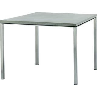 Cane-line Pure Havebord 100x100 cm - Lavagrå m/sort bordplade