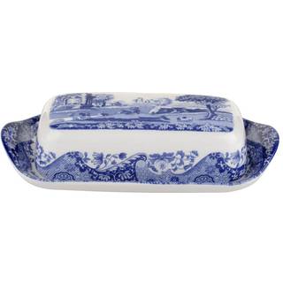 Spode Blå italiensk smørbakke 20 x 10 cm
