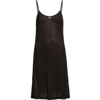 Lady Avenue Silk Jersey Slip - Black - Small