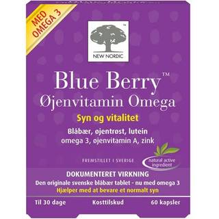 New Nordic Blue Berry Omega 3 - 60 Kapsler