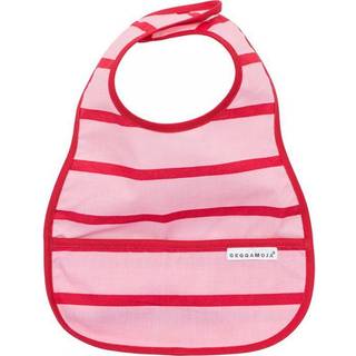 Geggamoja Bib Grey Mel/White