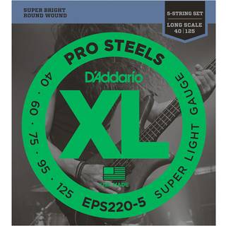 D'Addario EPS220-5 Strenge til basguitar