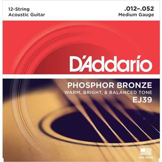 D´addario Western Guitar strenge 12 strenget. EJ39 012-052