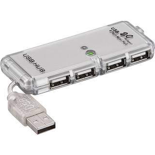 USB Hub 2.0 - 4 vejs - Sort