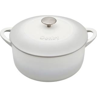 Denby Natural Canvas sgryde Rund Ø26 Cm - Gryder Støbejern Hvid - 193013785