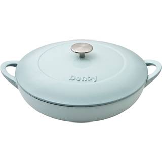 Denby Pavilion Cast Iron 30Cm Shallow Casserole -