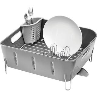 Simplehuman Kompakt opvaskestativ, hvid plast