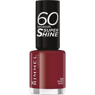 Rimmel 60 Seconds Super Shine Neglelak Skygge 320 Rapid Ruby 8 ml - 8 ml