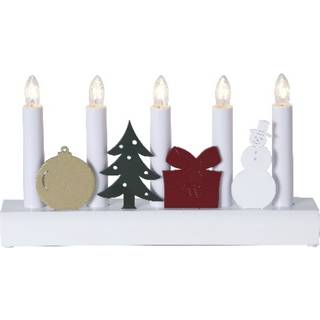 Star Trading - Advent Candlestick Julia - White - 15 cm