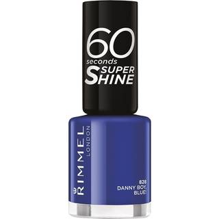Rimmel 60 Seconds Super Shine Neglelak Skygge 828 Danny Boy Blue! 8 ml - 8 ml