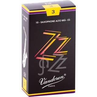 Vandoren SR413 Alto Sax ZZ Reeds styrke 3; Kasse med 10