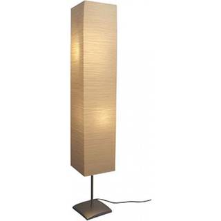 Standerlampe Med Stålfod Beige - 135 cm