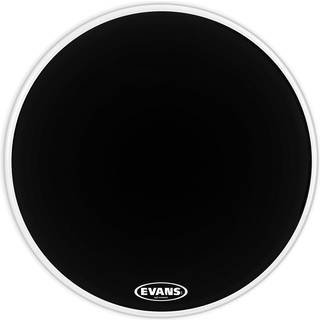 Evans Eq3 Resonant Black Bass Drum Head No Port 26 Inch