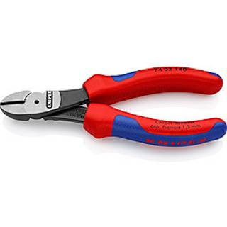 KNIPEX Kraft-skævbider sort atramenteret med flerkomponent-håndtag 140 mm