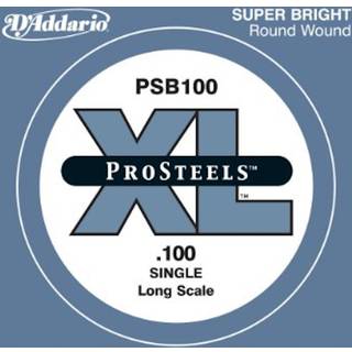 D'Addario PSB100 Prosteels Bas Guitar Single String Lang skala .100