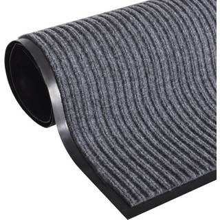 Pvc Dørmåtte - Grå / 90 x 120 cm