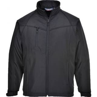 Oregon herre softshell jakke (3 lags) - Sort (Størrelse: L)