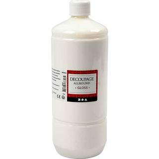 Vandbaseret Decoupagelak, Blank - 1000ml