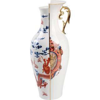 Seletti - Hybrid Vase - Adelma - Krukker og vaser - Ctrlzak - Mønstret,Hvid