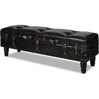 Lang Opbevaringsbænk Brun